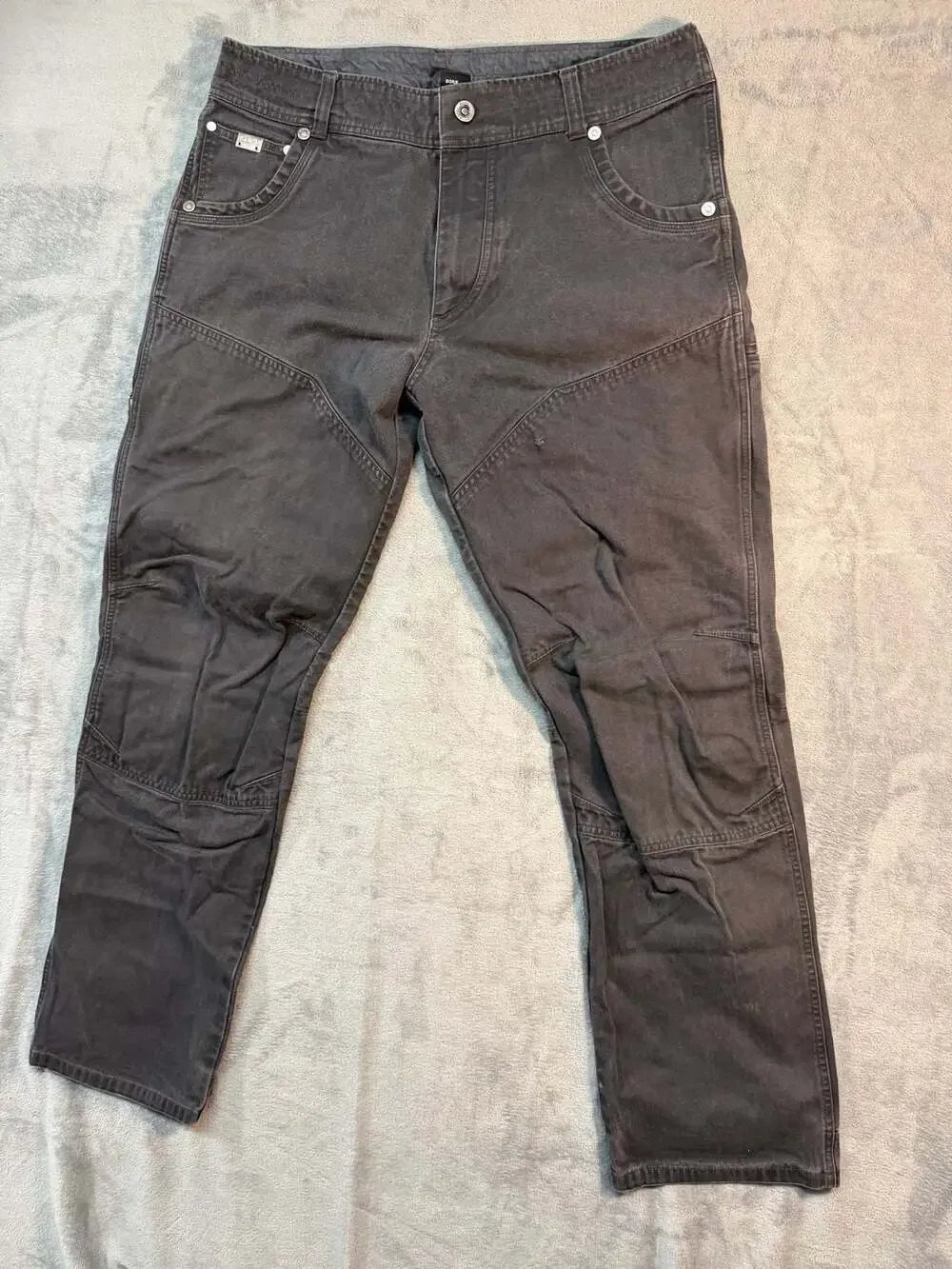 Kuhl Men's Charcoal Grey Vintage Patina Dye Canvas Hiking Work Pants 36x34